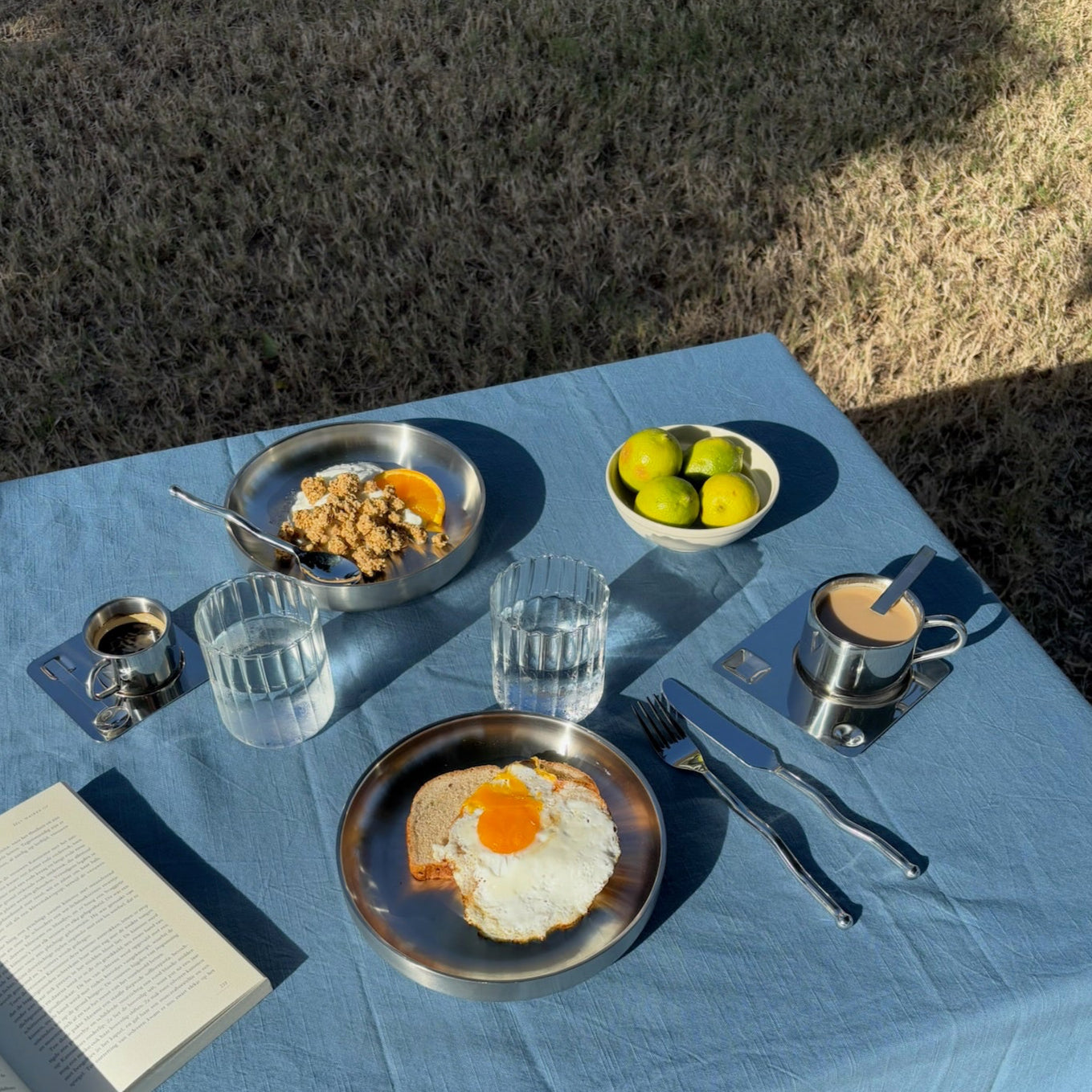 Edelstahl-Espressotassen 4er-Set