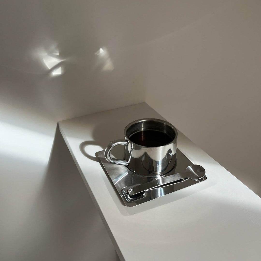 Stainless Steel Coffee Cup 4-Piece Set