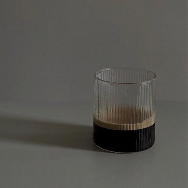 Coffee Ribble Glass 4-Piece Set