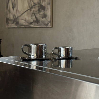 Stainless Steel Espresso Cup 4-Piece Set