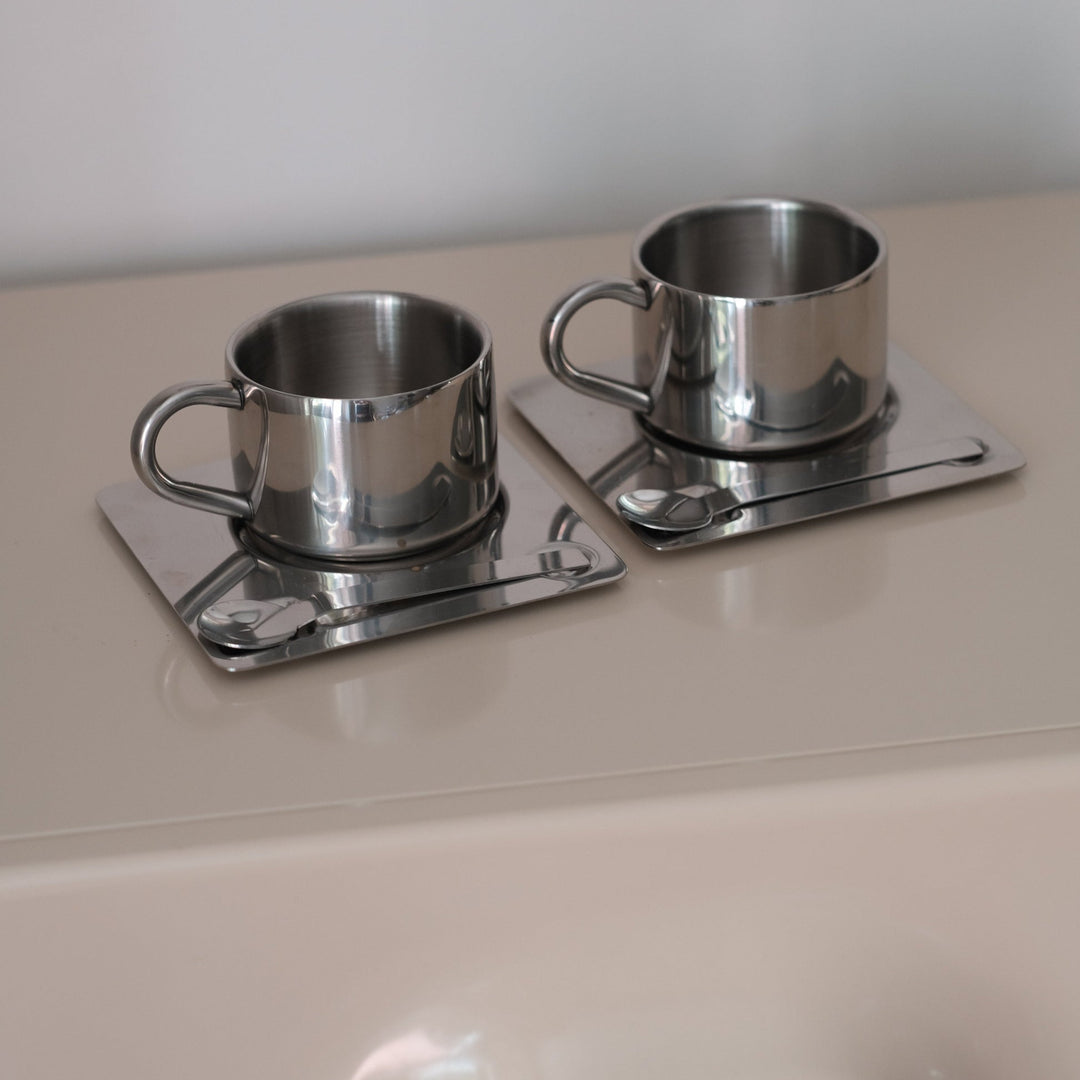 Stainless Steel Coffee Cup Set