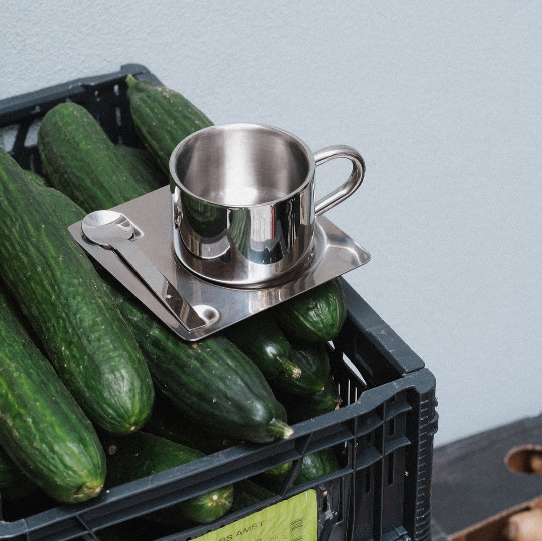 Stainless Steel Coffee Cup Set