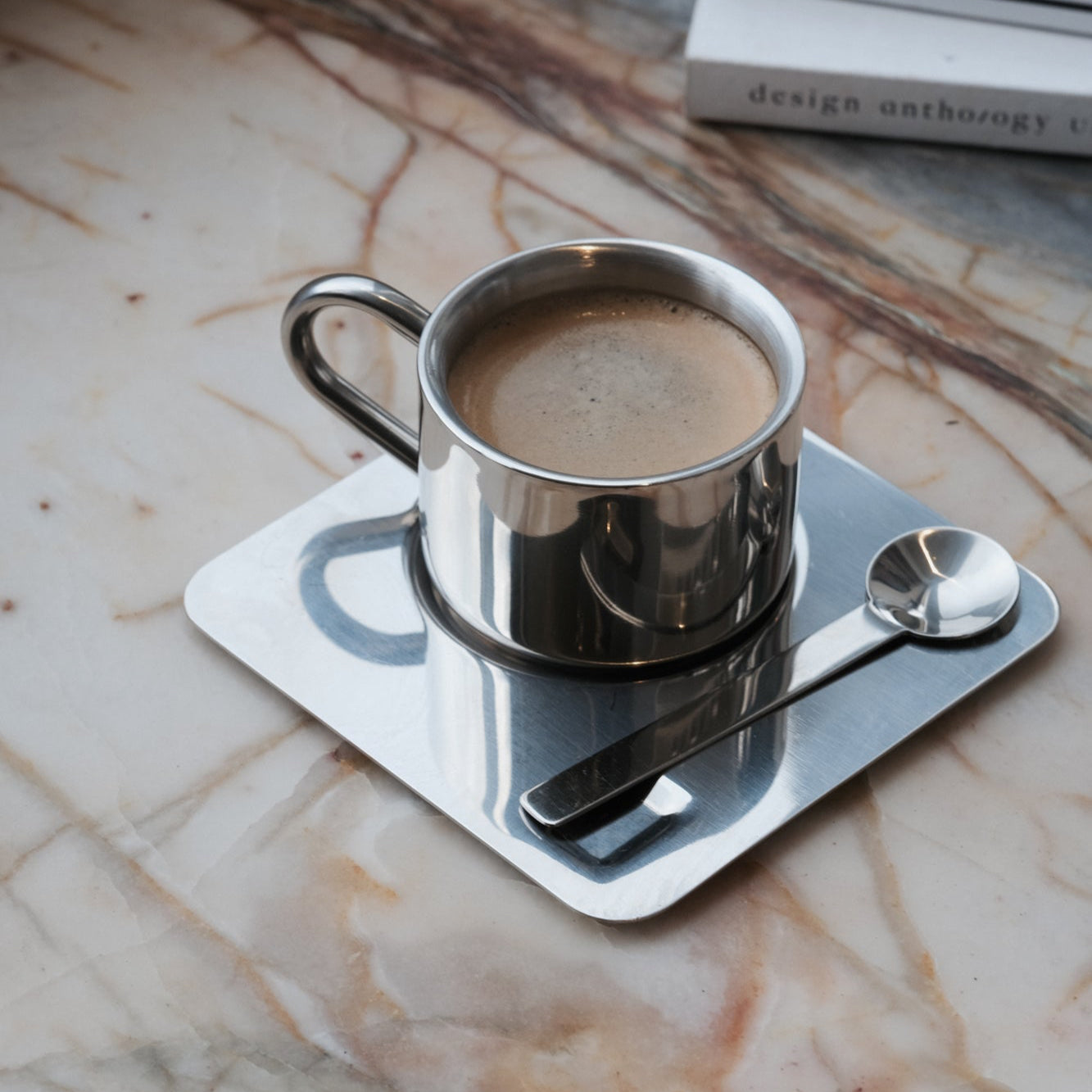 Stainless Steel Espresso Cup 4-Piece Set