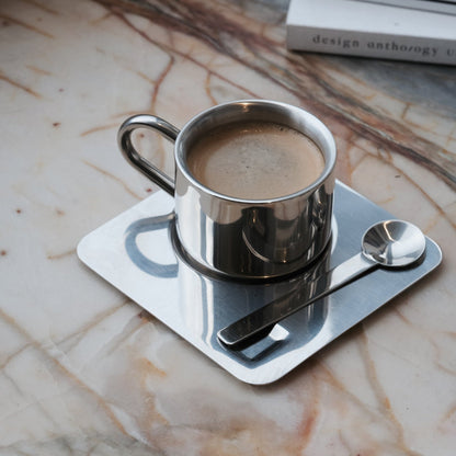 Stainless Steel Espresso Cup 4-Piece Set