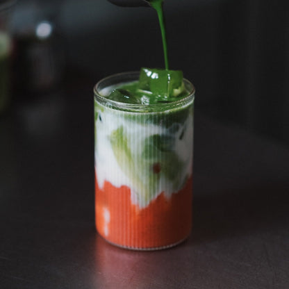 Coffee Ribble Glass High 4-Piece Set